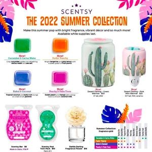 Scentsy summer items coming soon! DM me for more details or  help ordering 🥰❤️